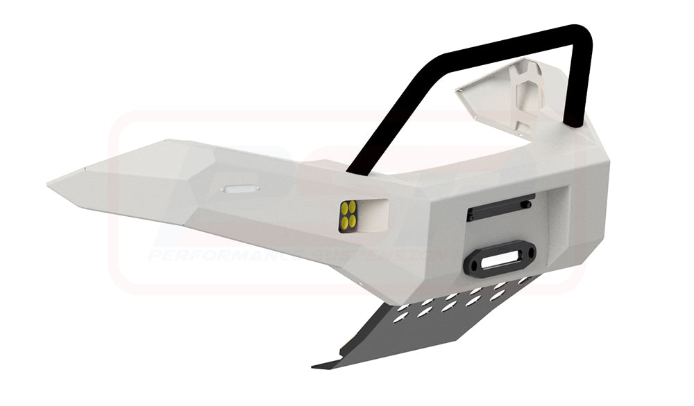 D-MAX 1 2012-2017 Ambush Customer Painted Single Hoop Bar, Pre-Runner Infill (2" Body Lift), Slimline Silver Fairlead