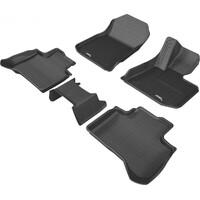 BMW X3 G01 2018 - ON Black Front and Rear Rubber KAGU Floor Mats