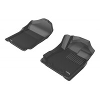 Ford Ranger PX/PX2 /PX3 2012-ON Front Black Rubber 3DMAXTRAC Floor Mats