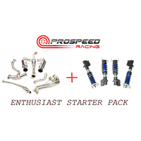 86/BRZ ENTHUSIAST STARTER PACK INVIDIA N1 HEADER BACK EXHAUST + SILVERS NEO MAX S COILOVERS