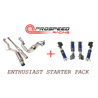 ENTHUSIAST STARTER PACK INVIDIA N1 Turbo back Exhaust + SILVERS NEOMAX S COILOVERS 5X100 WRX / STI