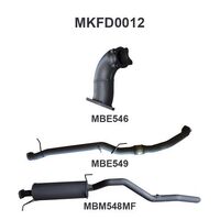 Manta Exhaust to suit Ford PJ, PK Ranger 3.0L Auto Without Cat