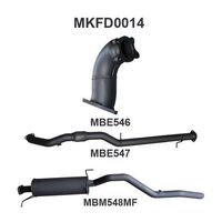 Manta Exhaust to suit Ford PJ, PK Ranger 3.0L Manual Without Cat