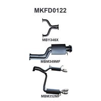 BF GT V8 SEDAN 2.5IN L & R CATBACK MUFFLER/MUFFLER