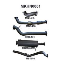 Manta Exhaust to suit Colorado RC 3.0L 08 - 10 LWB With Cat