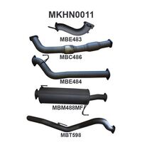 Manta Exhaust to suit Rodeo RA 3.0L LWB Non CR With Cat