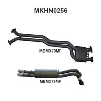 MANTA EXHAUST TO SUIT VY VZ V8 1 TON 2.5IN DUAL CATBACK MUFFLER/MUFFLER