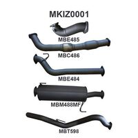 Manta Exhaust to suit DMAX 3.0L 08 - 10 LWB With Cat