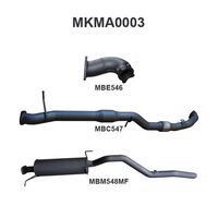 Manta Exhaust to suit BT50 3.0L Manual With Cat