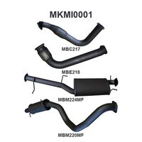 Manta Exhaust to suit Pajero NS NT 3.2L Auto 06 - 08 With Cat