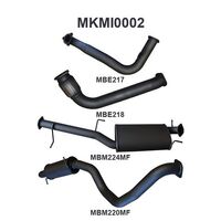 Manta Exhaust to suit Pajero NS NT 3.2L Auto 06 - 08 Without Cat