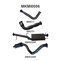 Manta Exhaust to suit Pajero NS Auto only 3.2L 06 - 08 Without DPF