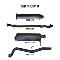 Manta Exhaust to suit Triton MN 4X4 2.5L CRD Without Cat