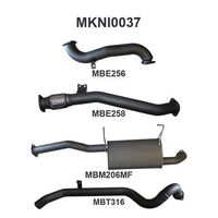 Manta Exhaust to suit Patrol GU 3.0 Ute Without Cat Centre MUFF