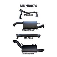 Manta Exhaust to suit Patrol Y62 V8 5.6L Wagon 3in Catback With Muffler