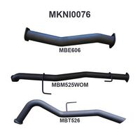 Manta Exhaust to suit NP300 Navara 3in DPF Back Exhaust System