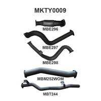 Manta Exhaust to suit VDJ79 V8 S/Cab Ute 3in NO Cat, WOM