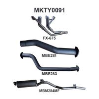 Manta Exhaust to suit LandCruiser FJ75 2.5in With EXT