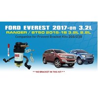 Ford Ranger/Everest Mazda BT50 3.2L/2.2L Fuel Manager Companion Pre-Filter Bracket-Less Kits For Provent Bracket Kits 20B & 23B