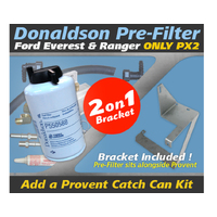 Ford Everest 2017-ON/Ranger 2015-18 Only PX2 2.2L/3.2L Donaldson Pre Filter Fuel Water Separator Dual Bracket Kit - OS-20-FSB