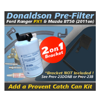 Ford Ranger PX1 2.2L 3.2L/Mazda BT50 2011-ON Donaldson Pre Filter Fuel Water Separator Dual Bracket Kit - OS-23-FS