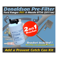 Ford Ranger PX1/Mazda BT50 2011-ON Incl.Bracket Donaldson Pre Filter Fuel Water Separator Dual Bracket Kit - OS-23-FSB
