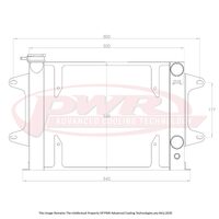MAZDA R100 10A, 12A, 13B Rotary Engine (1967 - 1971) 55mm Radiator With Mounts To Suit 13" SPAL Thermo 

