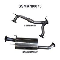 Manta Exhaust to suit Patrol Y62 V8 5.6L Wagon 3in Centre Muffler Only