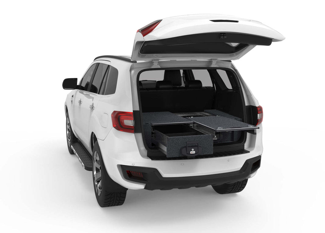 SINGLE ROLLER FLOOR DRAWERS TO SUIT FORD EVEREST WAGON 01/2016-09/2022
