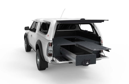 SINGLE ROLLER FLOOR DRAWERS TO SUIT FORD RANGER SUPER CAB/EXTRA CAB 01/2006-09/2011