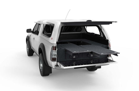 DUAL ROLLER FLOOR DRAWERS TO SUIT FORD RANGER SUPER CAB/EXTRA CAB 01/2006-09/2011