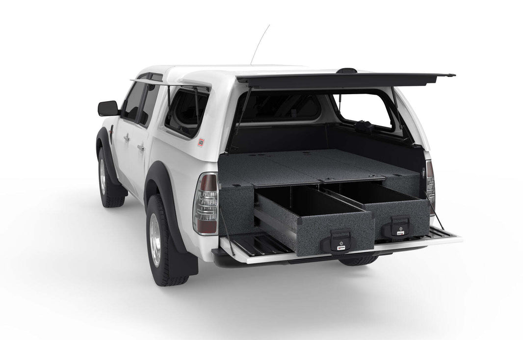 FIXED FLOOR DRAWERS TO SUIT FORD RANGER DUAL CAB 01/2006-09/2011