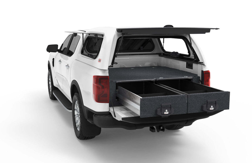 FIXED FLOOR DRAWERS TO SUIT FORD NEXT GENERATION RANGER DUAL CAB 07/2022-CURRENT