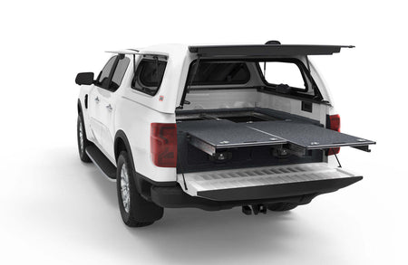 DUAL ROLLER FLOOR DRAWERS TO SUIT FORD NEXT GENERATION RANGER DUAL CAB 07/2022-CURRENT