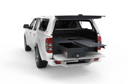 SINGLE ROLLER FLOOR DRAWERS TO SUIT GREAT WALL V240 DUAL CAB 01/2010-CURRENT