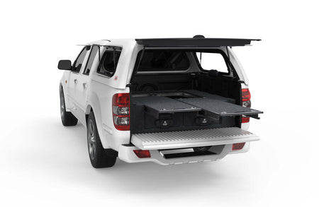 DUAL ROLLER FLOOR DRAWERS TO SUIT GREAT WALL V240 DUAL CAB 01/2010-CURRENT
