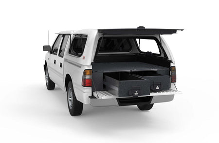 FIXED FLOOR DRAWERS TO SUIT HOLDEN RODEO DUAL CAB 01/1988-11/2002