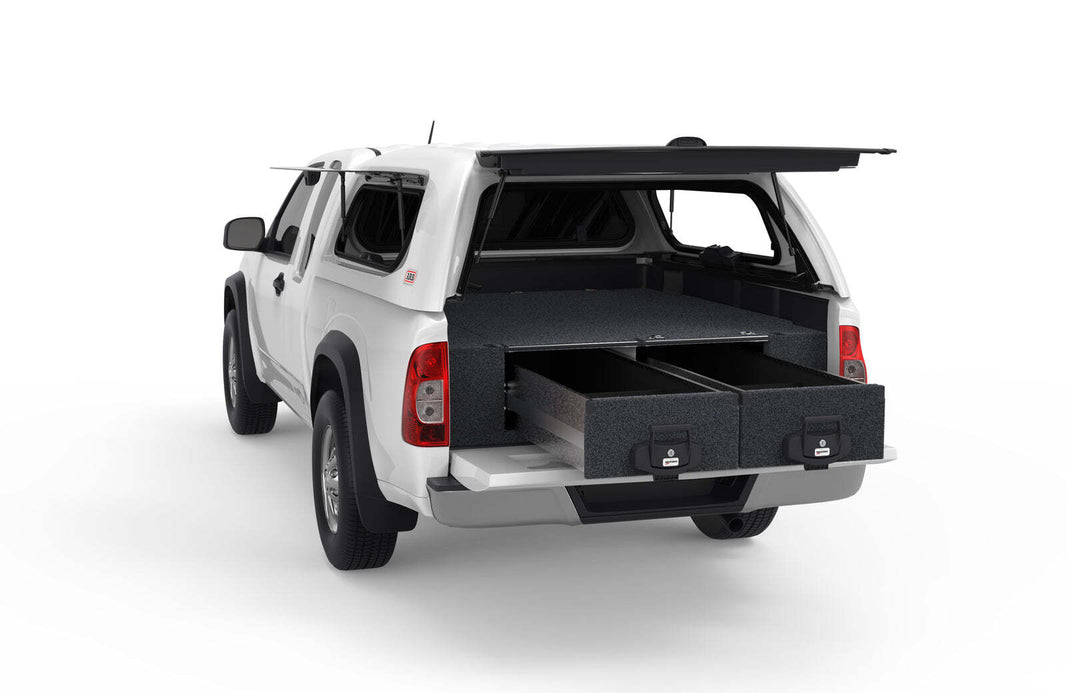 FIXED FLOOR DRAWERS TO SUIT HOLDEN RODEO EXTRA CAB 12/2002-07/2012