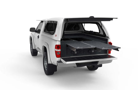 DUAL ROLLER FLOOR DRAWERS TO SUIT HOLDEN COLORADO SINGLE CAB 12/2002-07/2012