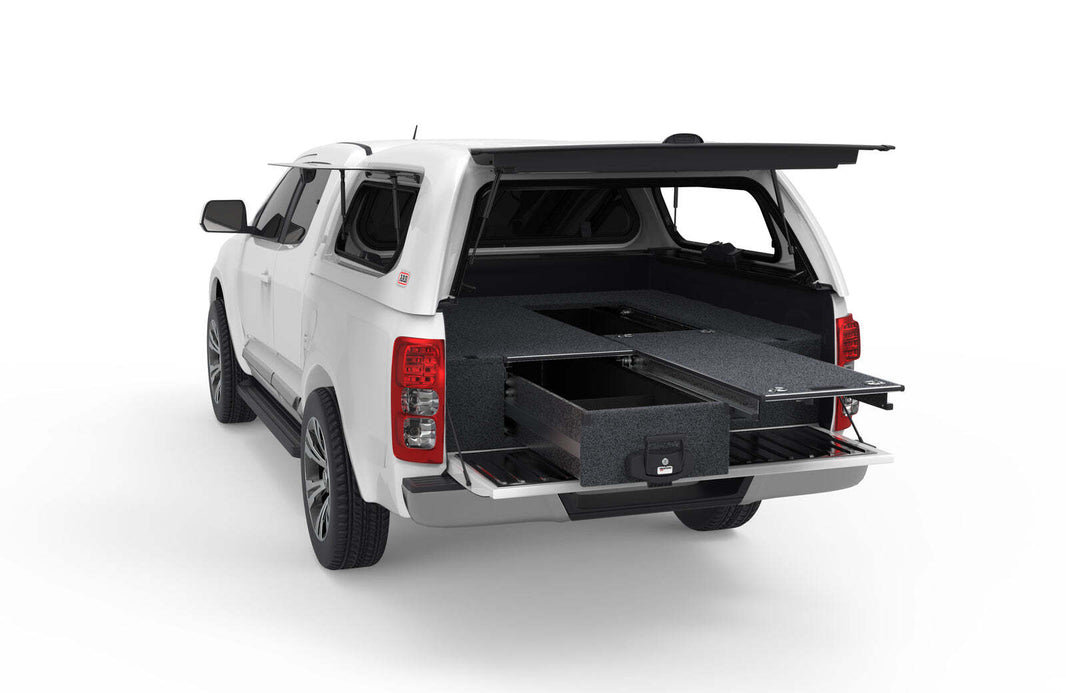 SINGLE ROLLER FLOOR DRAWERS TO SUIT HOLDEN COLORADO RG SPACE/EXTRA CAB 07/2012-12/2020