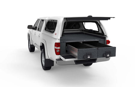 FIXED FLOOR DRAWERS TO SUIT HOLDEN COLORADO DUAL CAB 12/2002-07/2012
