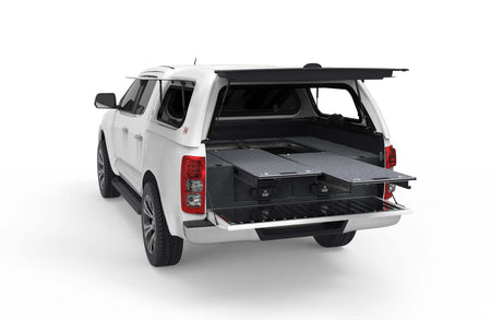 DUAL ROLLER FLOOR DRAWERS TO SUIT HOLDEN COLORADO RG DUAL CAB 08/2012-12/2020