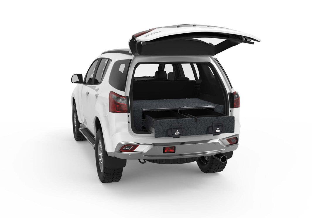 FIXED FLOOR DRAWERS TO SUIT ISUZU M-UX GENERATION 1 WAGON 01/2014-07/2021