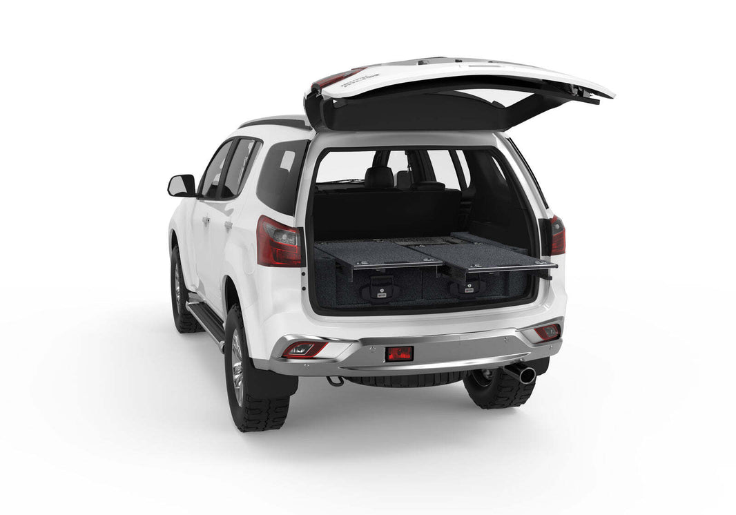 DUAL ROLLER FLOOR DRAWERS TO SUIT ISUZU M-UX GENERATION 1 WAGON 01/2014-07/2021