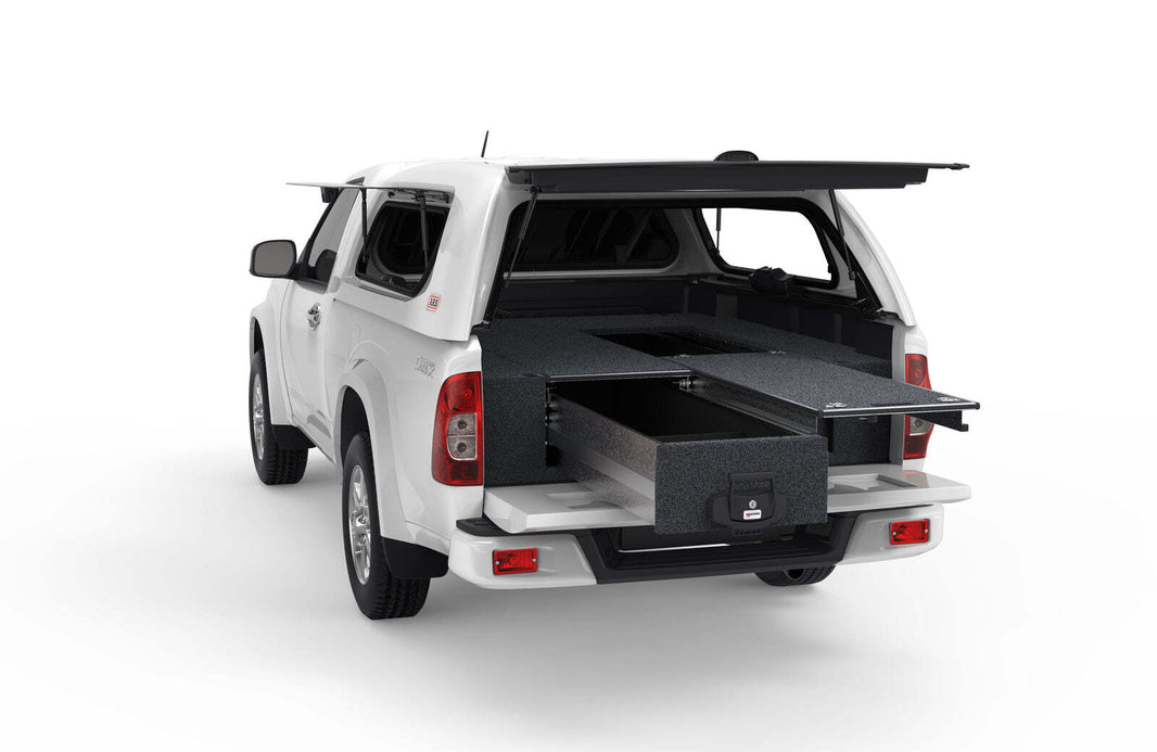 SINGLE ROLLER FLOOR DRAWERS TO SUIT ISUZU D-MAX SINGLE CAB 12/2002-07/2012