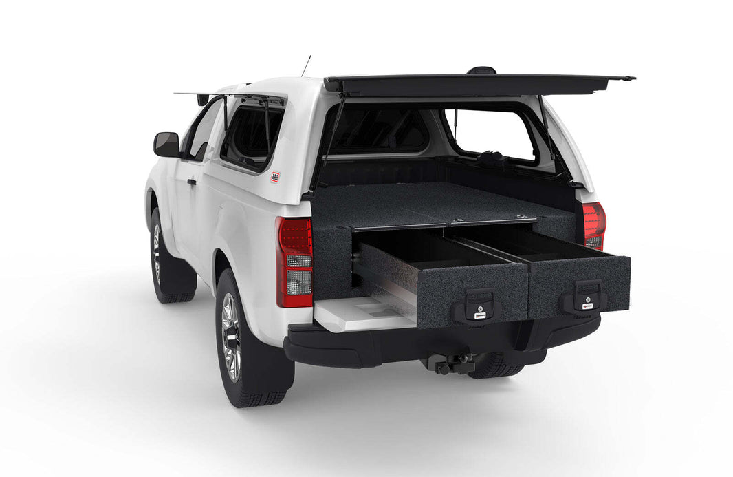 FIXED FLOOR DRAWERS TO SUIT ISUZU D-MAX SINGLE CAB 08/2012-02/2017
