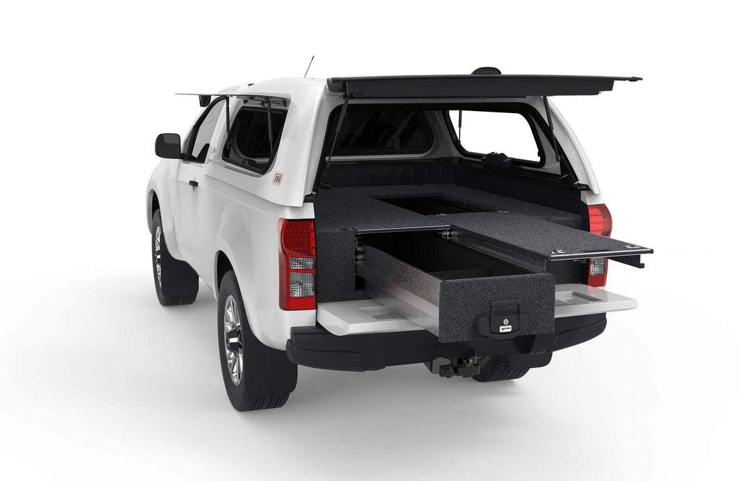 SINGLE ROLLER FLOOR DRAWERS TO SUIT ISUZU D-MAX SINGLE CAB 08/2012-02/2017