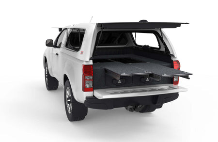 DUAL ROLLER FLOOR DRAWERS TO SUIT ISUZU D-MAX SINGLE CAB 08/2012-02/2017