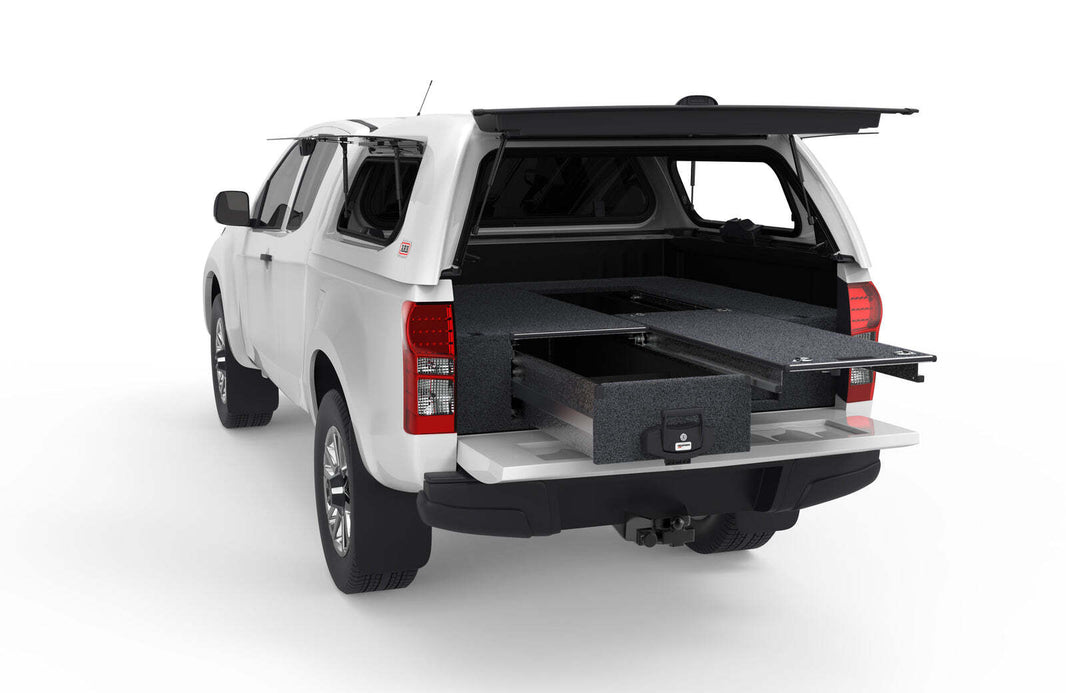 SINGLE ROLLER FLOOR DRAWERS TO SUIT ISUZU D-MAX TF SPACE CAB/EXTRA CAB 07/2012-08/2020