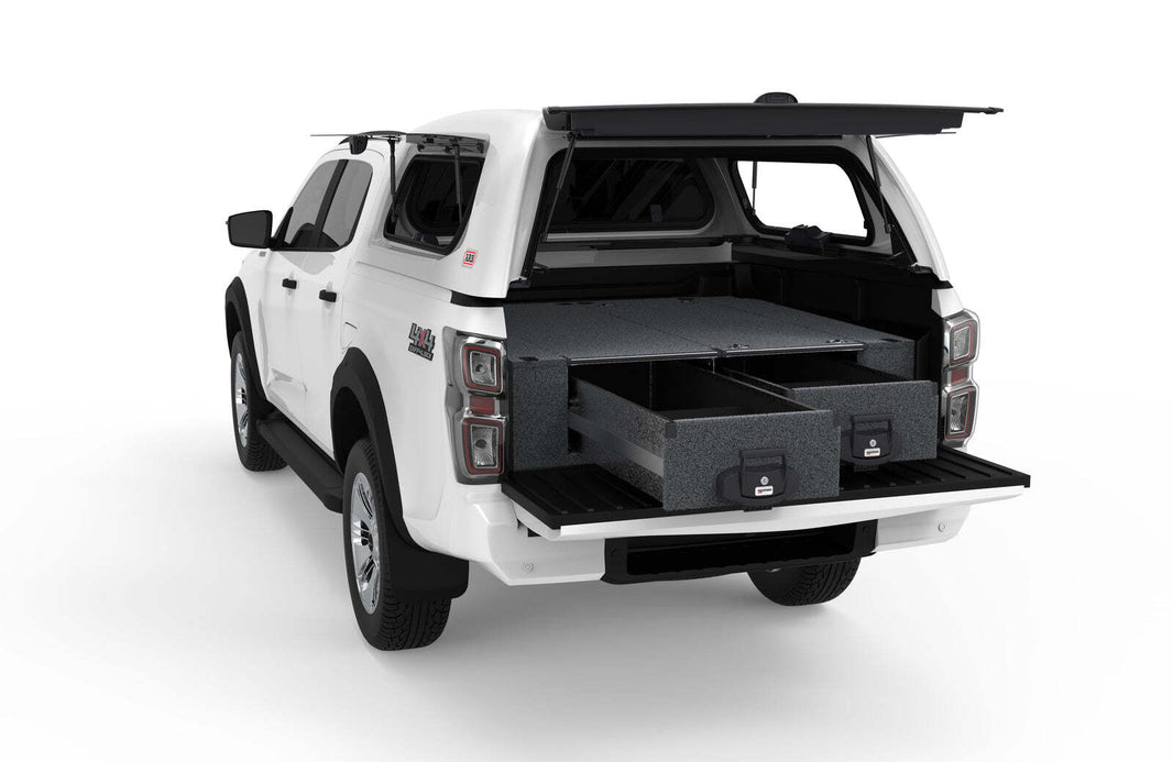 FIXED FLOOR DRAWERS TO SUIT ISUZU D-MAX MY21 DUAL CAB 10/2020-CURRENT